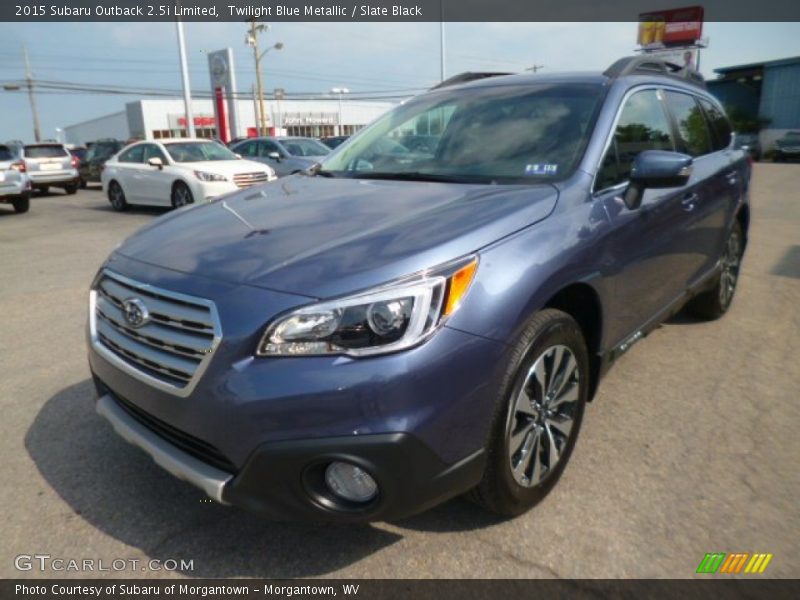 Twilight Blue Metallic / Slate Black 2015 Subaru Outback 2.5i Limited