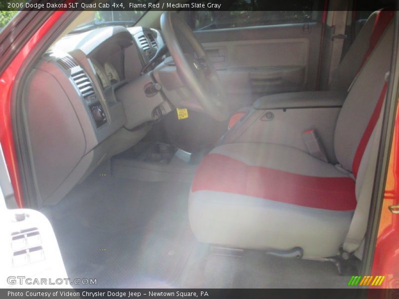 Flame Red / Medium Slate Gray 2006 Dodge Dakota SLT Quad Cab 4x4