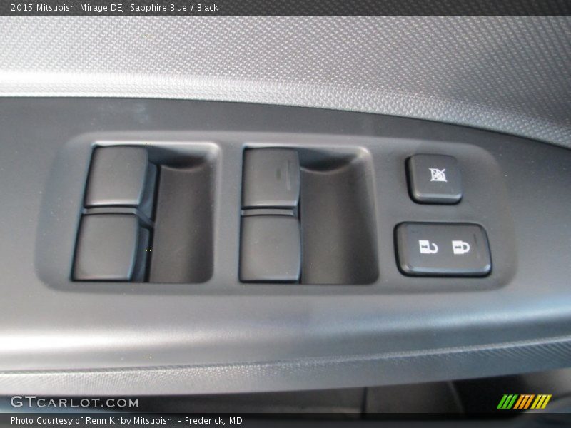 Sapphire Blue / Black 2015 Mitsubishi Mirage DE