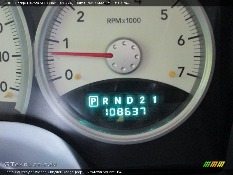Flame Red / Medium Slate Gray 2006 Dodge Dakota SLT Quad Cab 4x4