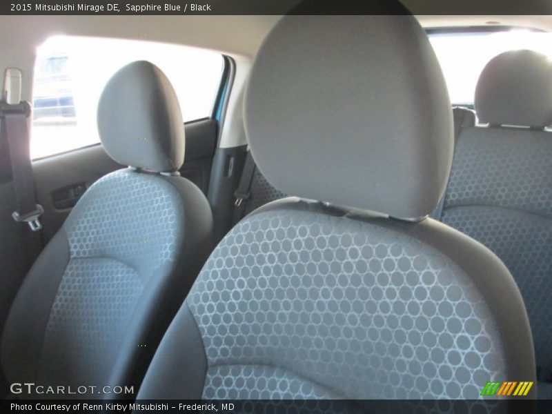 Sapphire Blue / Black 2015 Mitsubishi Mirage DE