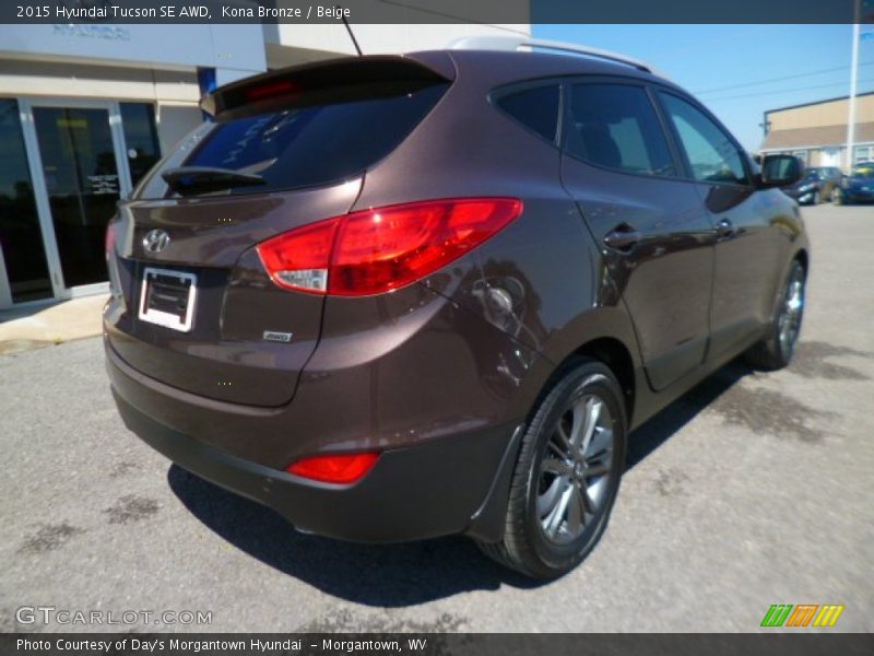 Kona Bronze / Beige 2015 Hyundai Tucson SE AWD