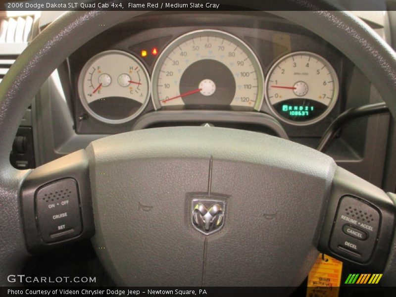 Flame Red / Medium Slate Gray 2006 Dodge Dakota SLT Quad Cab 4x4