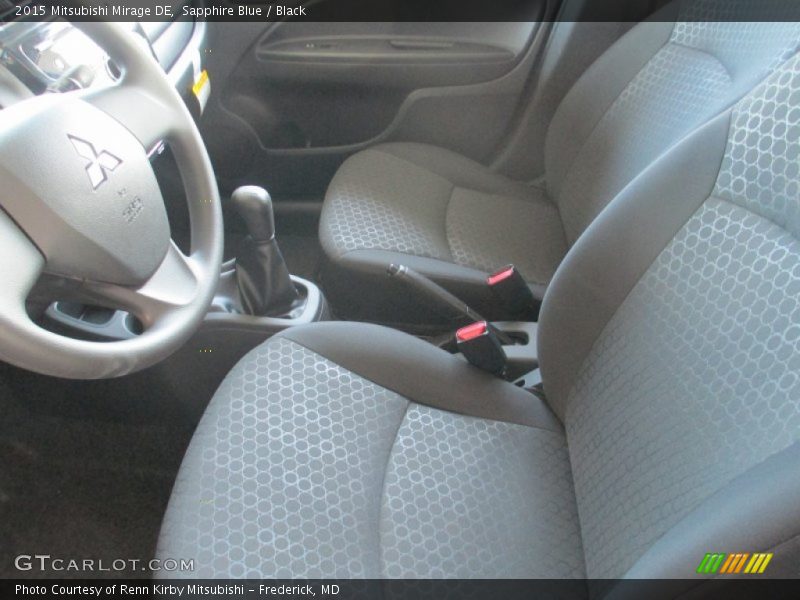 Sapphire Blue / Black 2015 Mitsubishi Mirage DE
