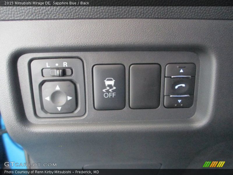 Sapphire Blue / Black 2015 Mitsubishi Mirage DE