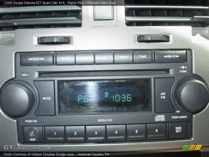 Flame Red / Medium Slate Gray 2006 Dodge Dakota SLT Quad Cab 4x4