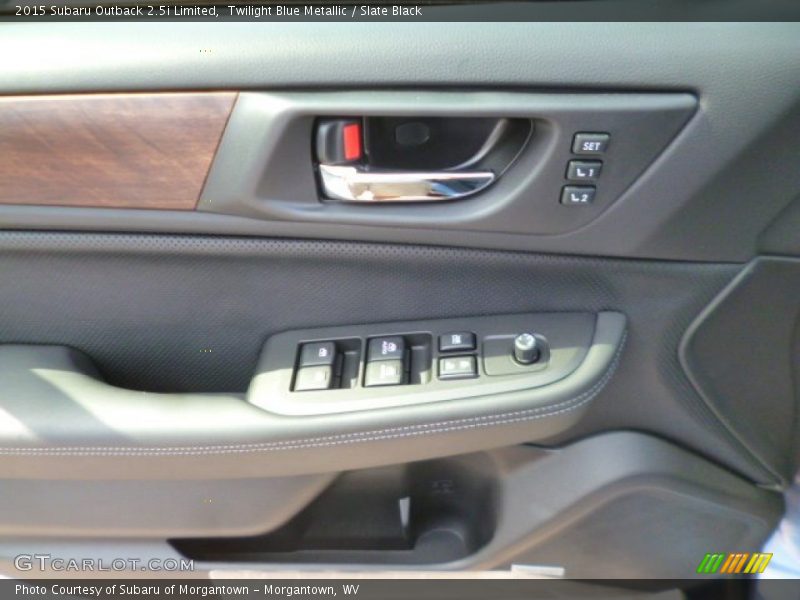 Twilight Blue Metallic / Slate Black 2015 Subaru Outback 2.5i Limited