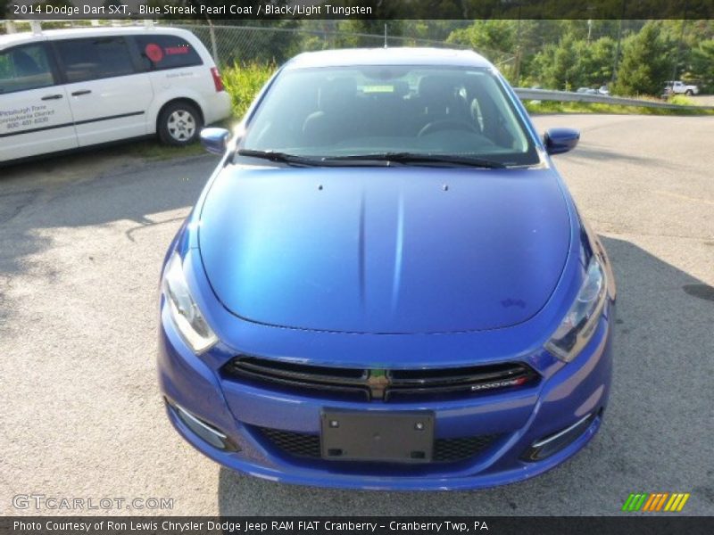 Blue Streak Pearl Coat / Black/Light Tungsten 2014 Dodge Dart SXT