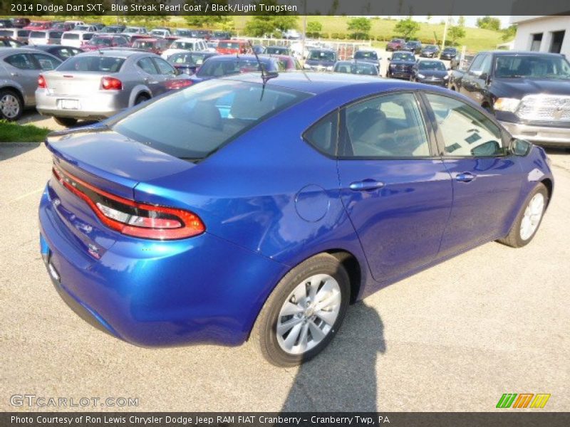 Blue Streak Pearl Coat / Black/Light Tungsten 2014 Dodge Dart SXT