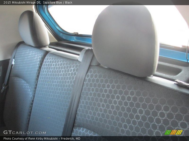 Sapphire Blue / Black 2015 Mitsubishi Mirage DE