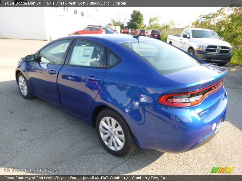 Blue Streak Pearl Coat / Black/Light Tungsten 2014 Dodge Dart SXT