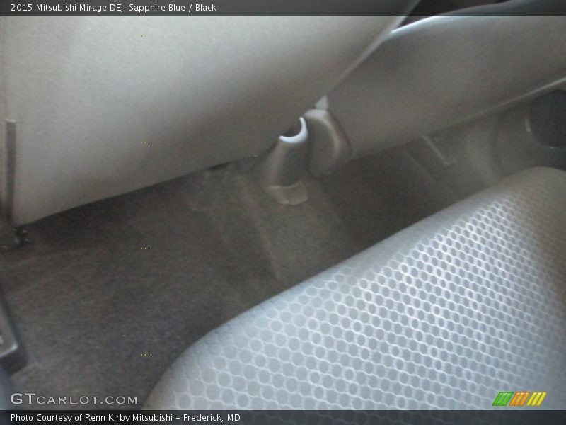 Sapphire Blue / Black 2015 Mitsubishi Mirage DE
