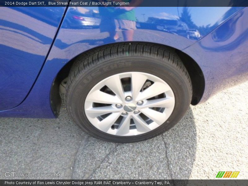 Blue Streak Pearl Coat / Black/Light Tungsten 2014 Dodge Dart SXT