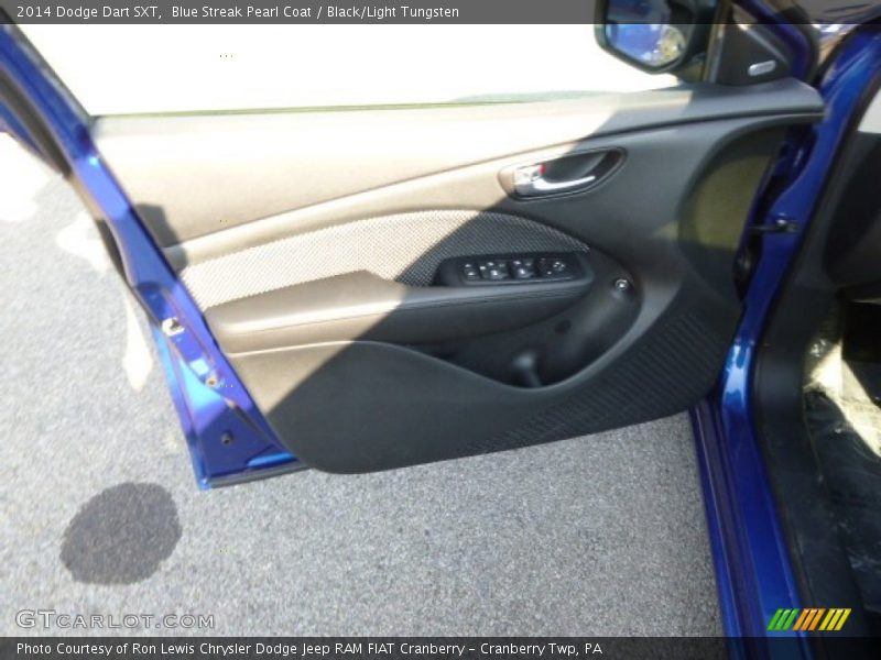 Blue Streak Pearl Coat / Black/Light Tungsten 2014 Dodge Dart SXT
