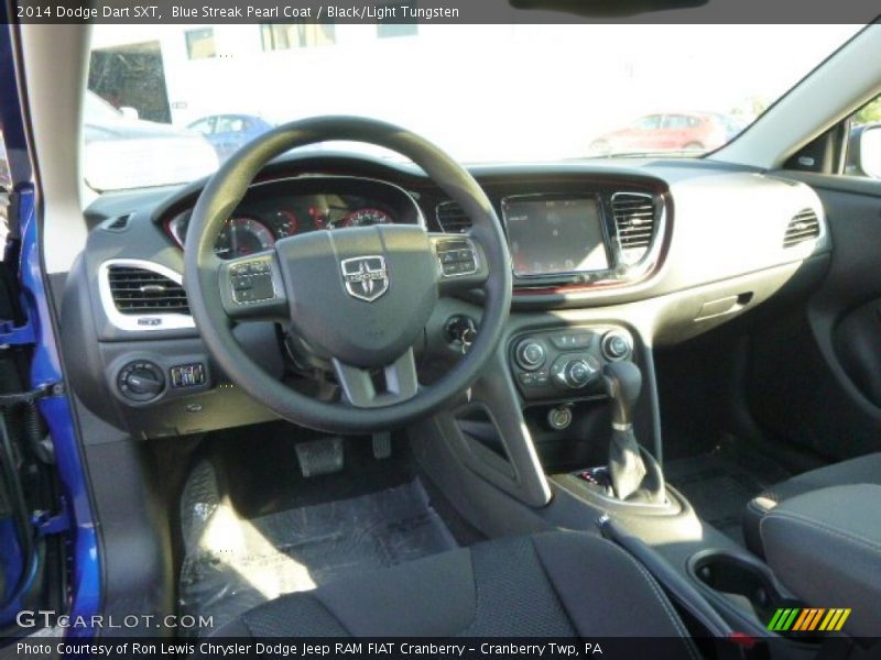 Blue Streak Pearl Coat / Black/Light Tungsten 2014 Dodge Dart SXT
