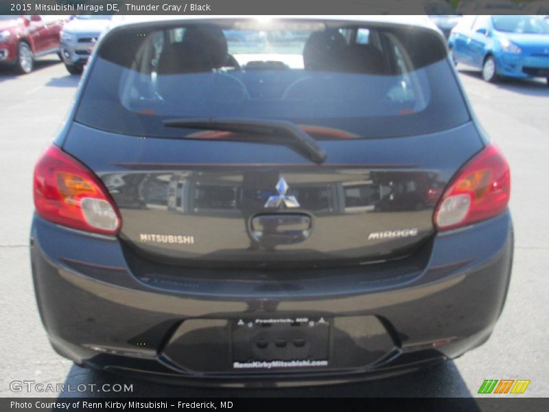Thunder Gray / Black 2015 Mitsubishi Mirage DE