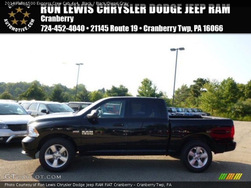 Black / Black/Diesel Gray 2014 Ram 1500 Express Crew Cab 4x4