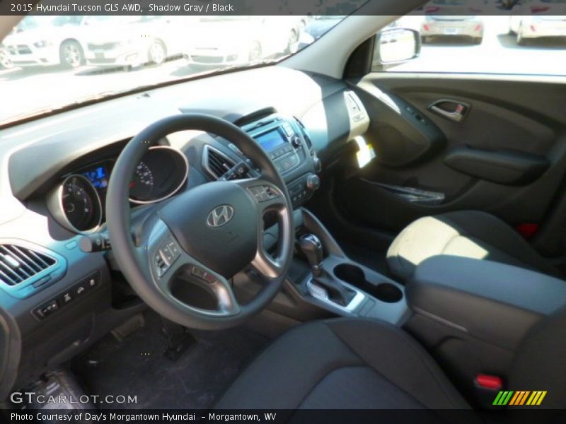 Shadow Gray / Black 2015 Hyundai Tucson GLS AWD