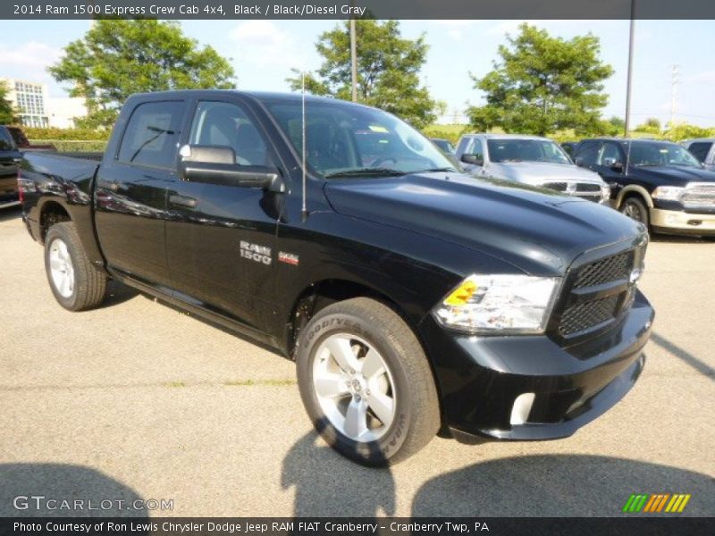 Black / Black/Diesel Gray 2014 Ram 1500 Express Crew Cab 4x4