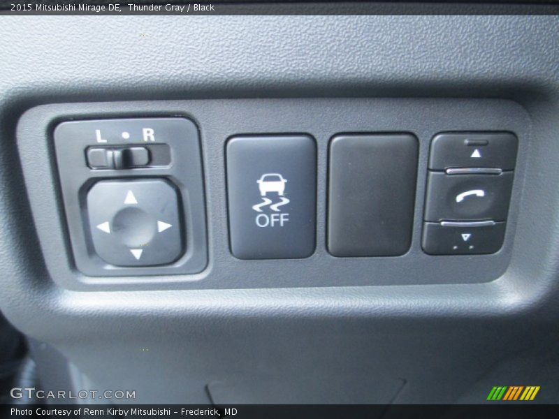 Thunder Gray / Black 2015 Mitsubishi Mirage DE