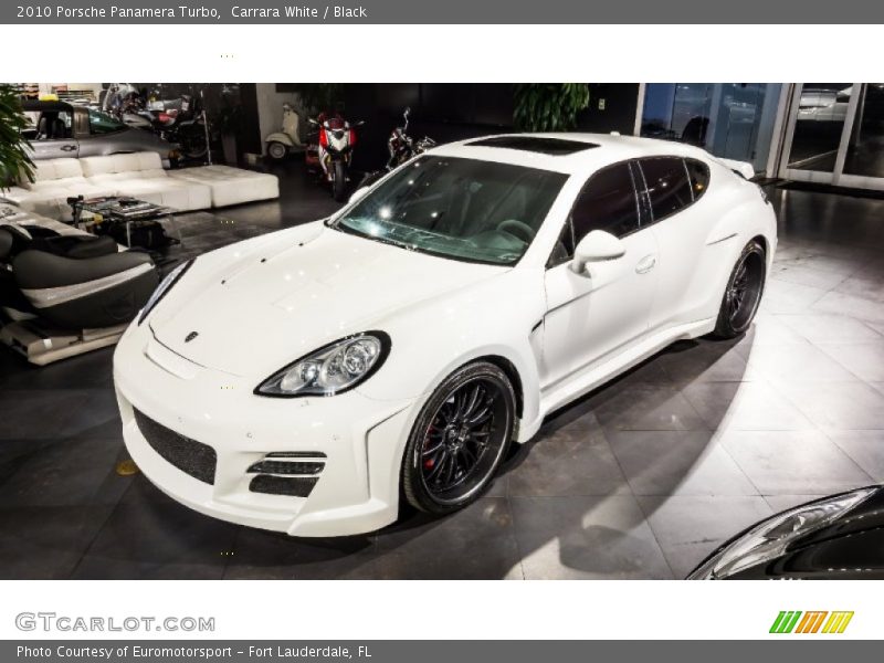 Carrara White / Black 2010 Porsche Panamera Turbo