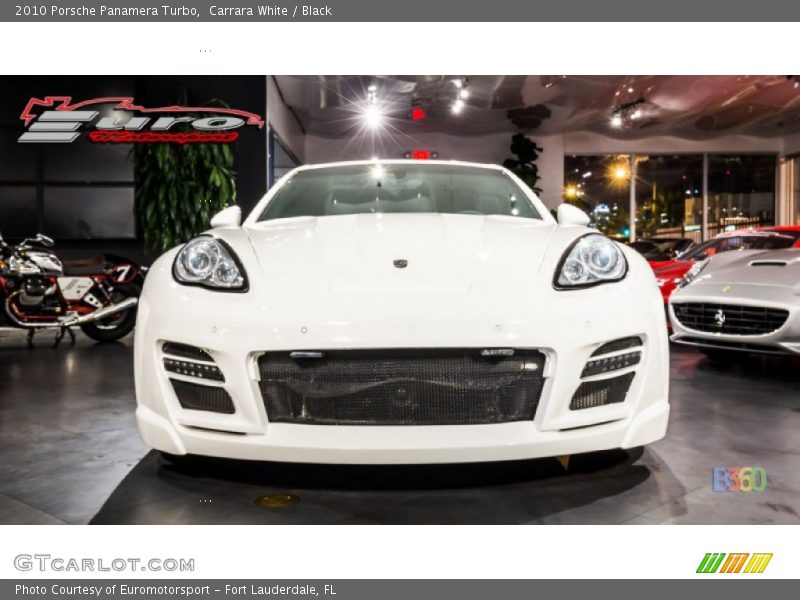 Carrara White / Black 2010 Porsche Panamera Turbo