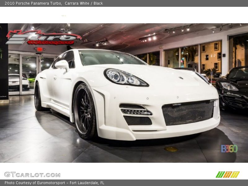 Carrara White / Black 2010 Porsche Panamera Turbo