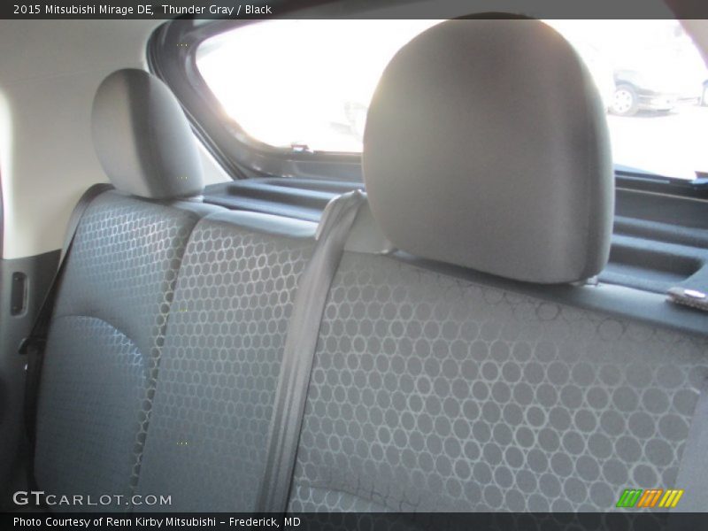 Thunder Gray / Black 2015 Mitsubishi Mirage DE
