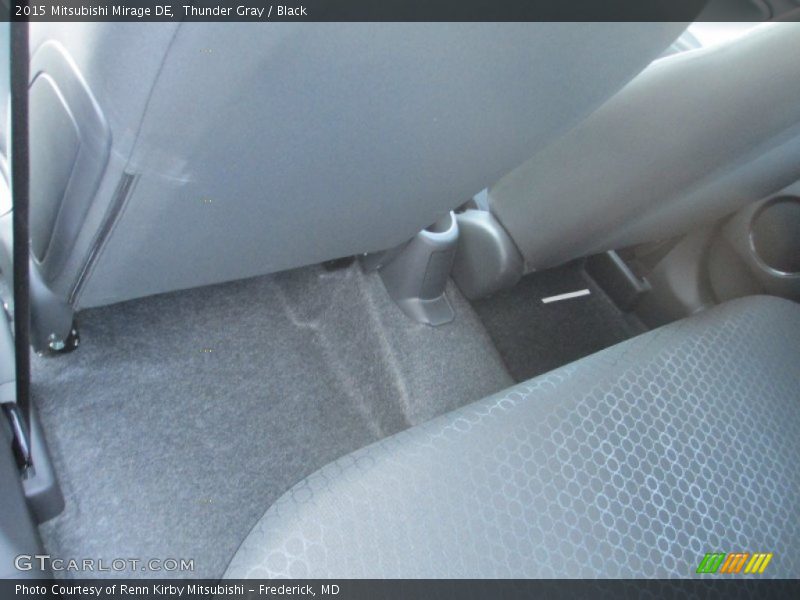 Thunder Gray / Black 2015 Mitsubishi Mirage DE