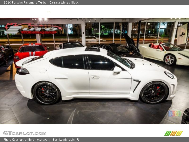 Carrara White / Black 2010 Porsche Panamera Turbo