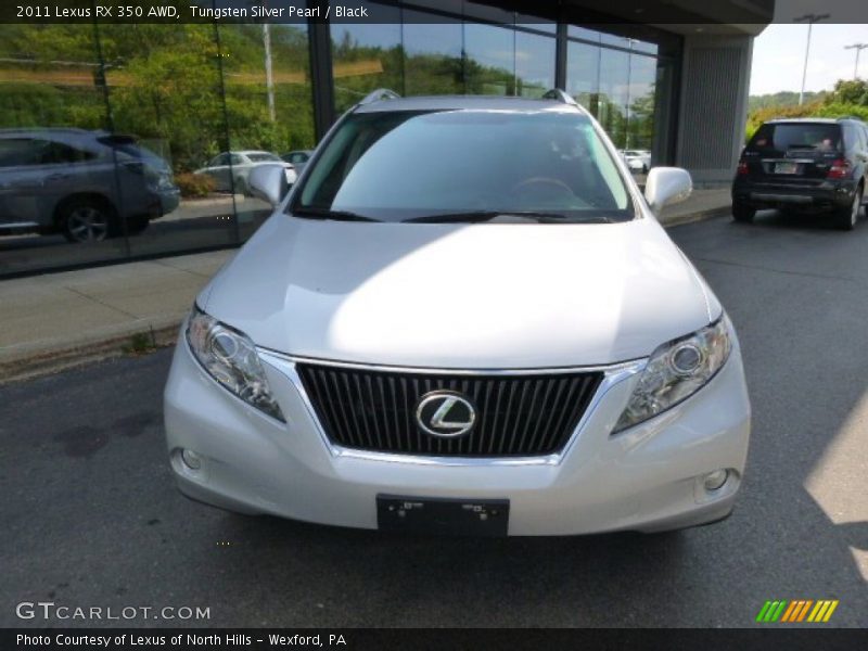 Tungsten Silver Pearl / Black 2011 Lexus RX 350 AWD