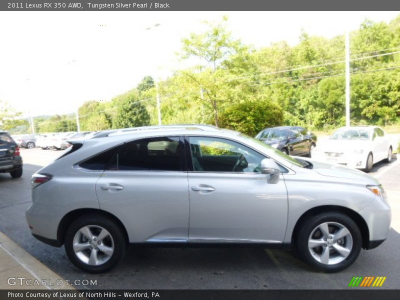 Tungsten Silver Pearl / Black 2011 Lexus RX 350 AWD