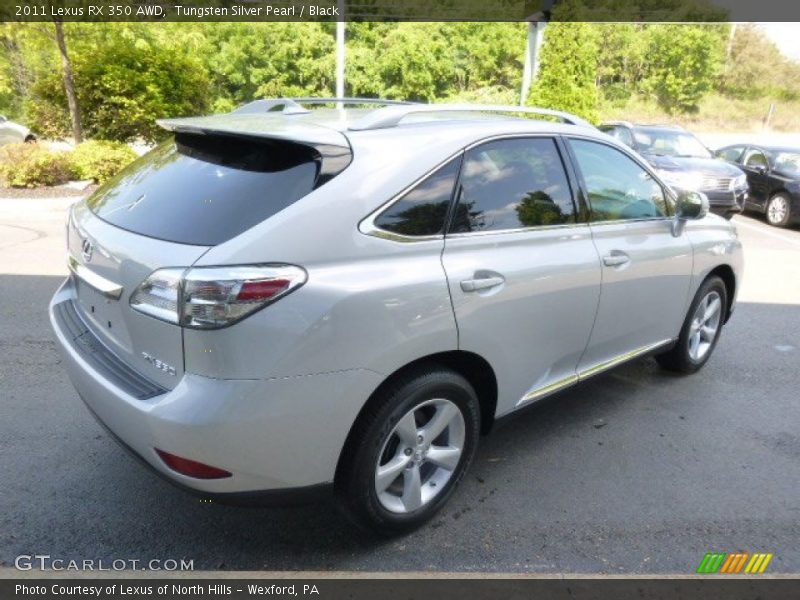 Tungsten Silver Pearl / Black 2011 Lexus RX 350 AWD
