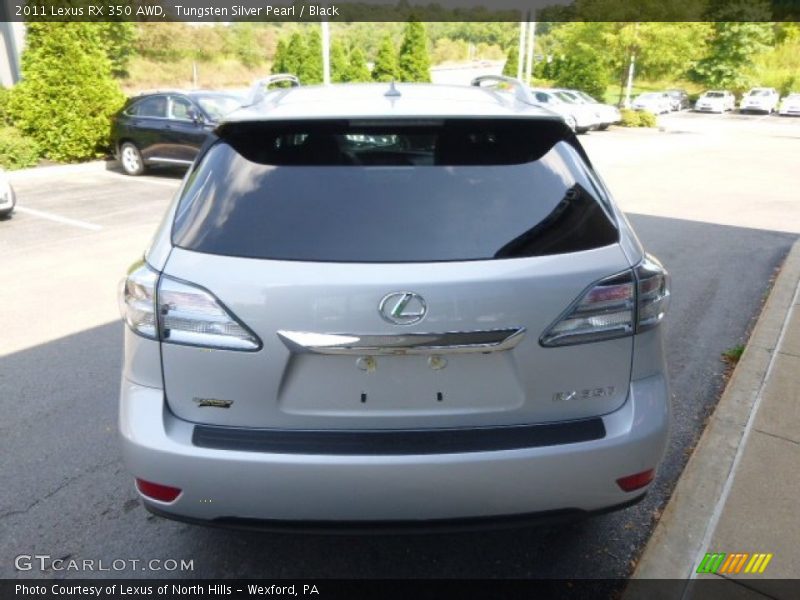 Tungsten Silver Pearl / Black 2011 Lexus RX 350 AWD