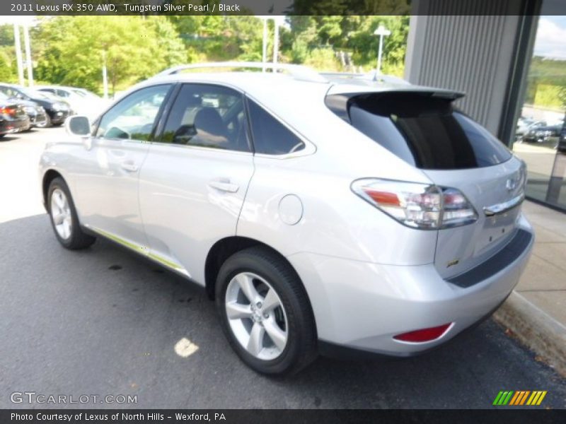 Tungsten Silver Pearl / Black 2011 Lexus RX 350 AWD