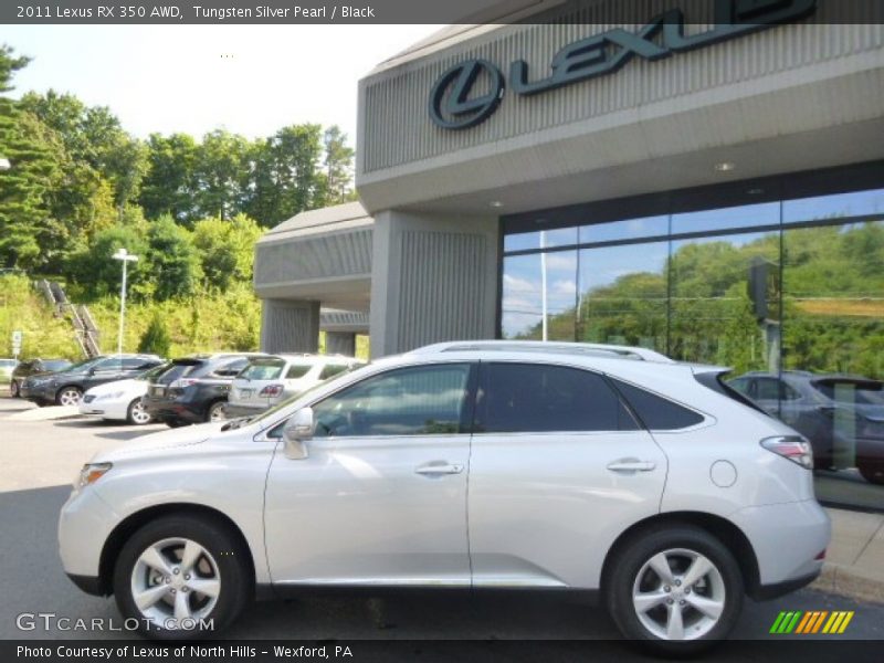 Tungsten Silver Pearl / Black 2011 Lexus RX 350 AWD