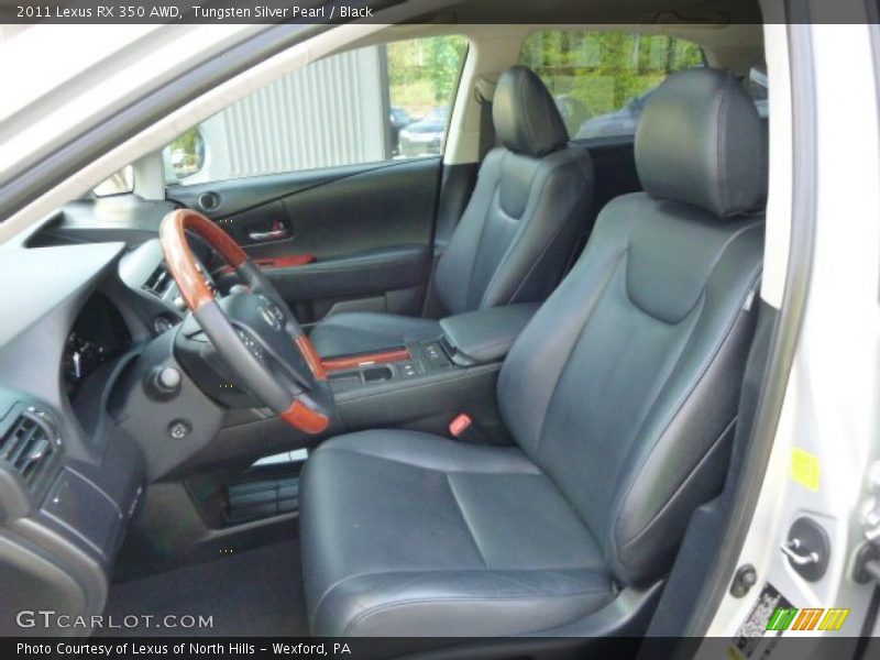 Tungsten Silver Pearl / Black 2011 Lexus RX 350 AWD