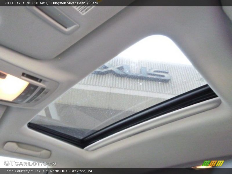 Tungsten Silver Pearl / Black 2011 Lexus RX 350 AWD