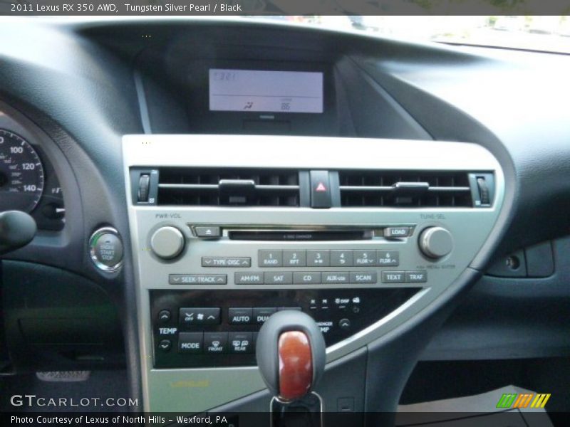 Tungsten Silver Pearl / Black 2011 Lexus RX 350 AWD