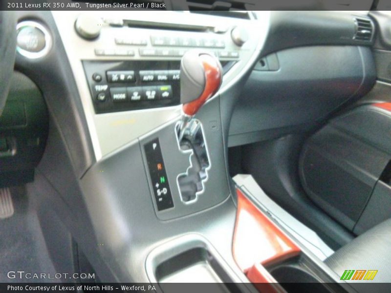 Tungsten Silver Pearl / Black 2011 Lexus RX 350 AWD