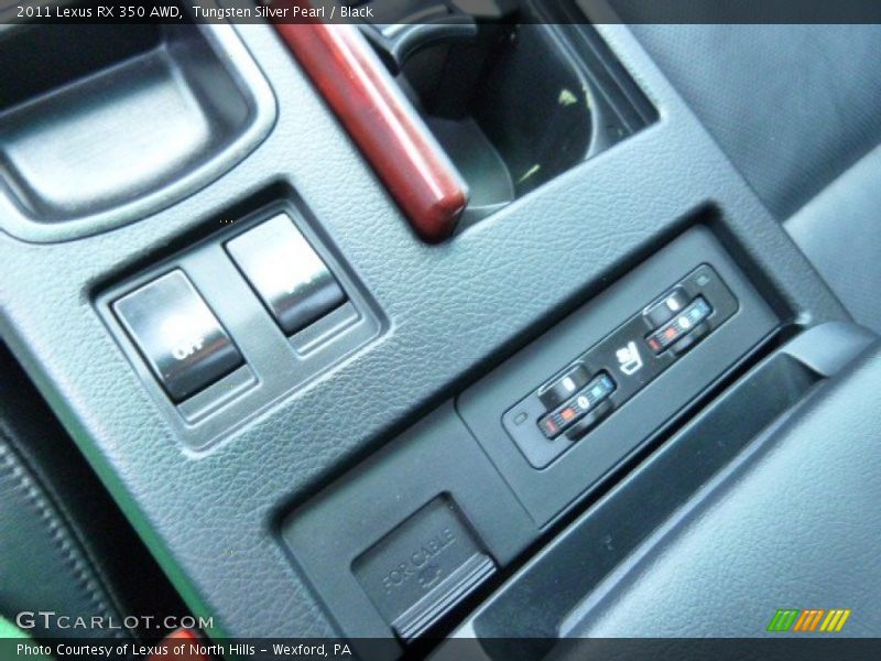 Tungsten Silver Pearl / Black 2011 Lexus RX 350 AWD