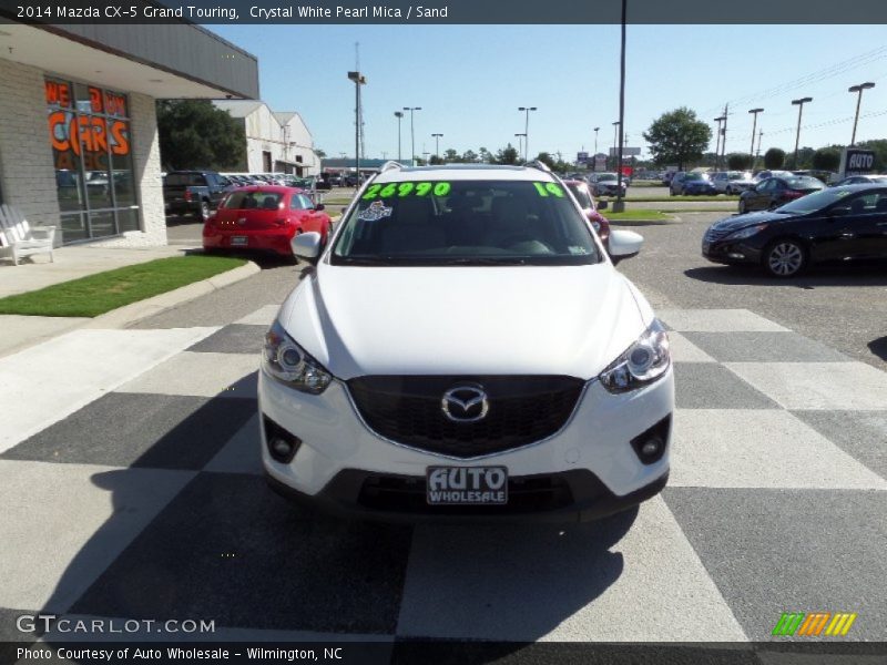 Crystal White Pearl Mica / Sand 2014 Mazda CX-5 Grand Touring