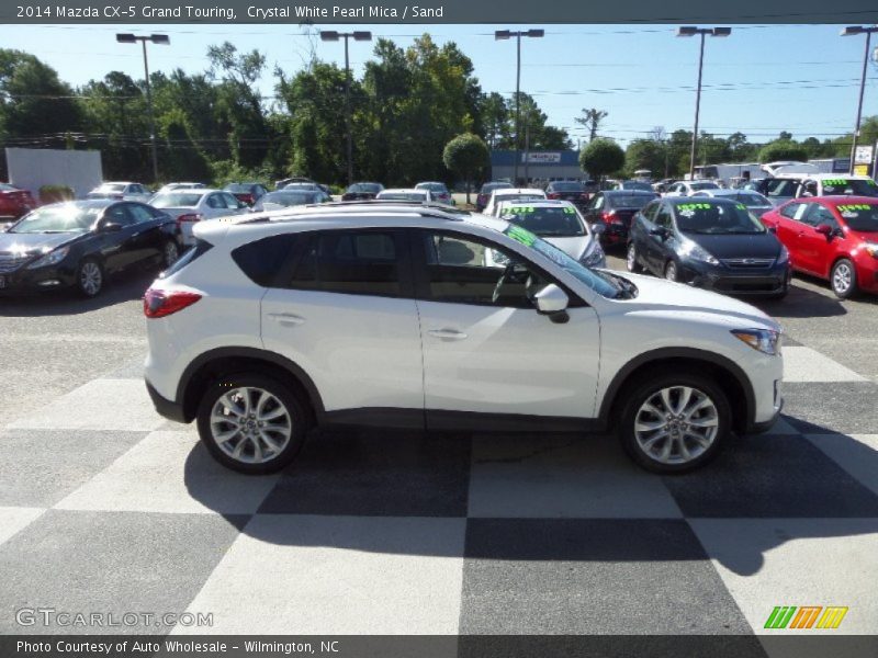 Crystal White Pearl Mica / Sand 2014 Mazda CX-5 Grand Touring