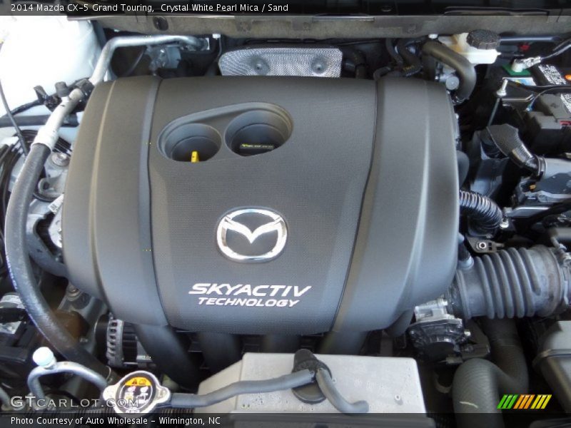 Crystal White Pearl Mica / Sand 2014 Mazda CX-5 Grand Touring