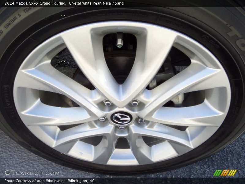 Crystal White Pearl Mica / Sand 2014 Mazda CX-5 Grand Touring