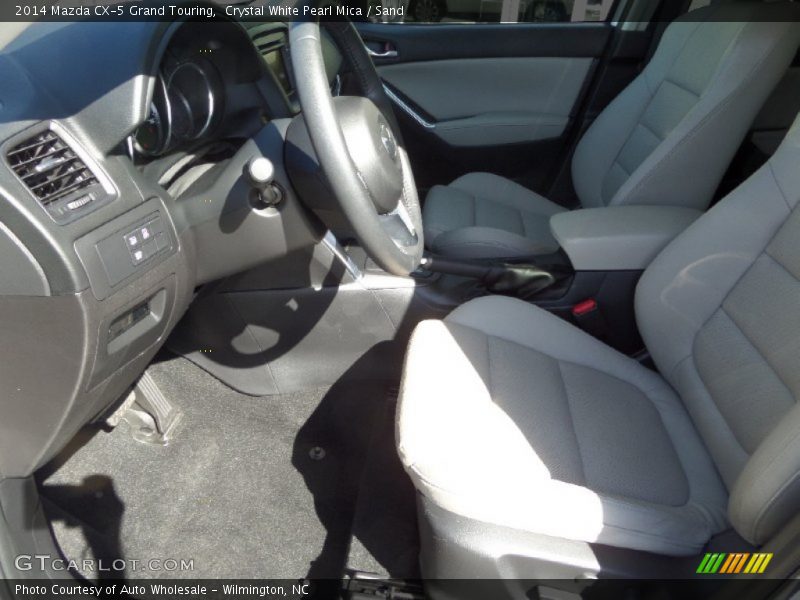 Crystal White Pearl Mica / Sand 2014 Mazda CX-5 Grand Touring