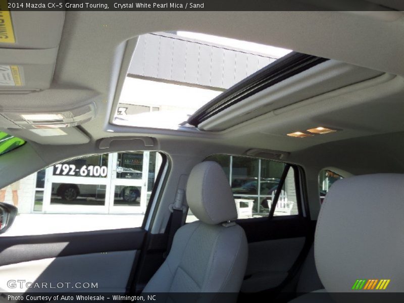 Crystal White Pearl Mica / Sand 2014 Mazda CX-5 Grand Touring