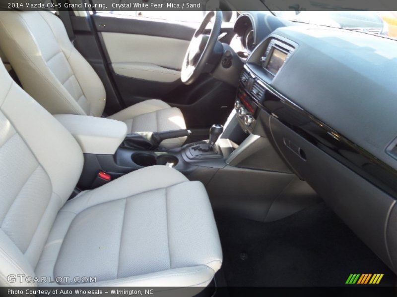 Crystal White Pearl Mica / Sand 2014 Mazda CX-5 Grand Touring