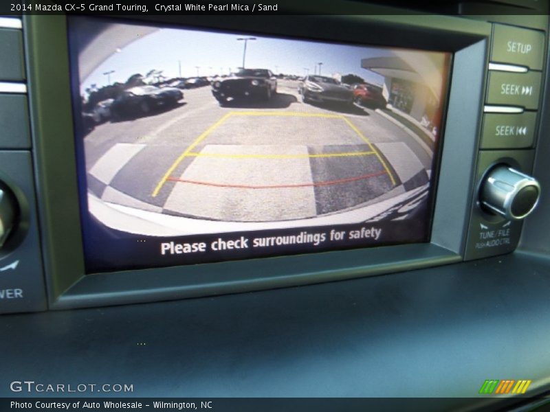 Crystal White Pearl Mica / Sand 2014 Mazda CX-5 Grand Touring