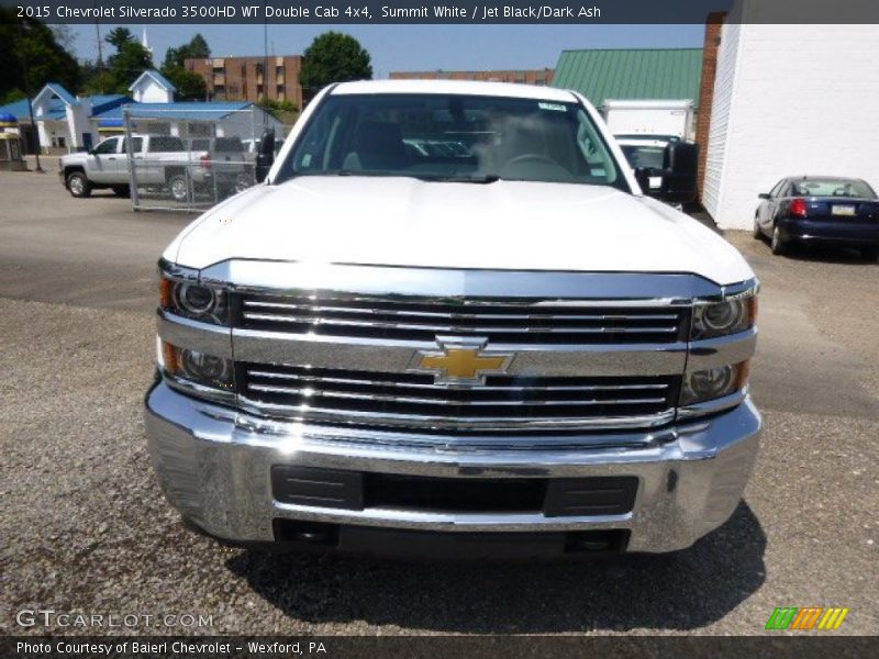Summit White / Jet Black/Dark Ash 2015 Chevrolet Silverado 3500HD WT Double Cab 4x4